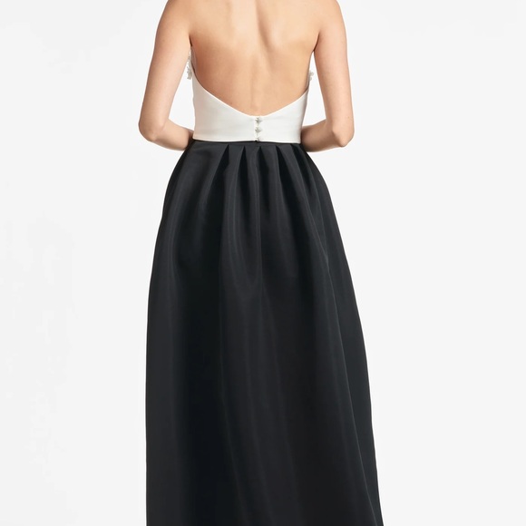 Sachin & Babi Dominique Gown - Ivory/Black size 12 - NEW WITH TAGS - Picture 4 of 4